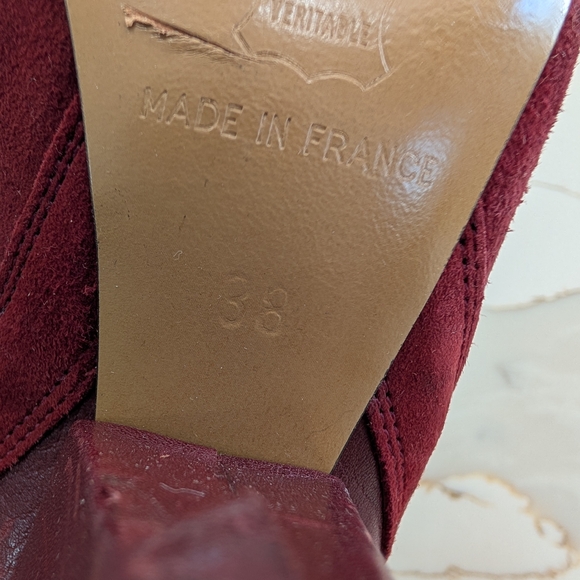 Isabel Marant Red Embroidered Heeled Boots - Picture 4 of 8